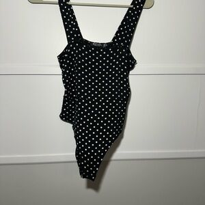 Black Polka Dot NastyGal Bodysuit